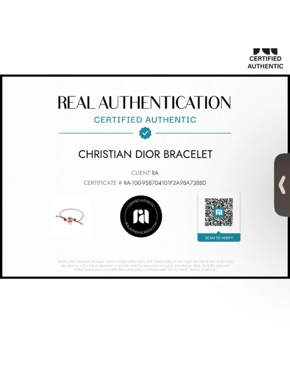 Dior christian faux